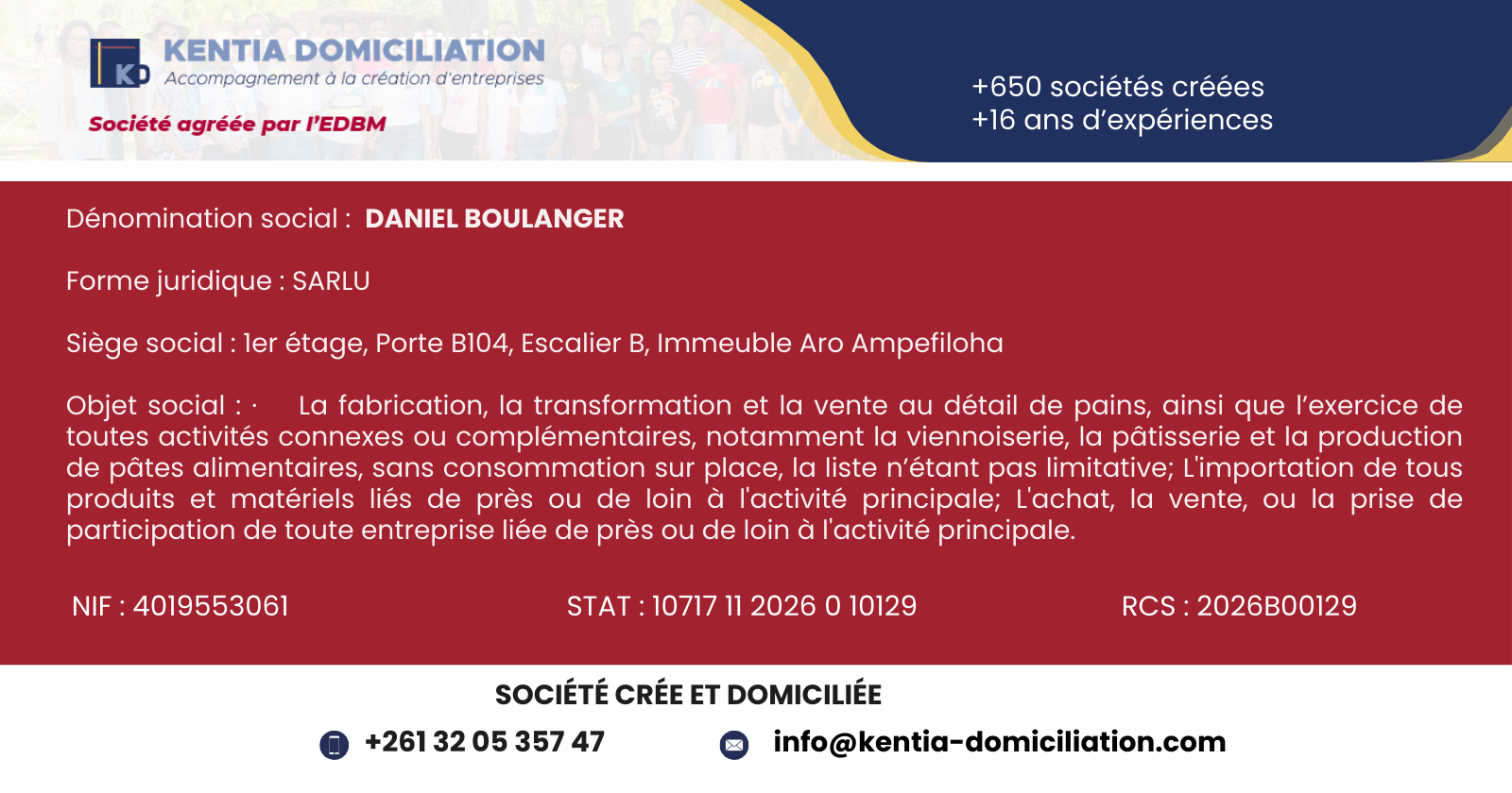DANIEL BOULANGER