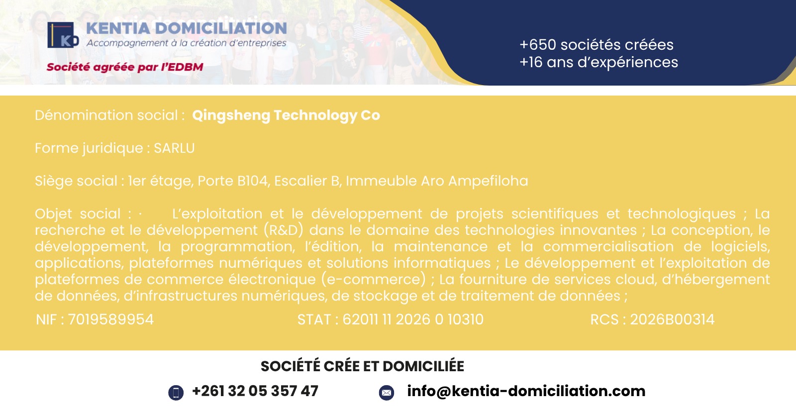 QINGSHENG TECHNOLOGY CO