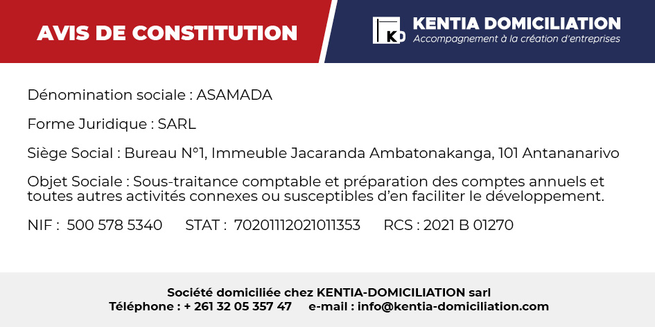 ASAMADA SARL